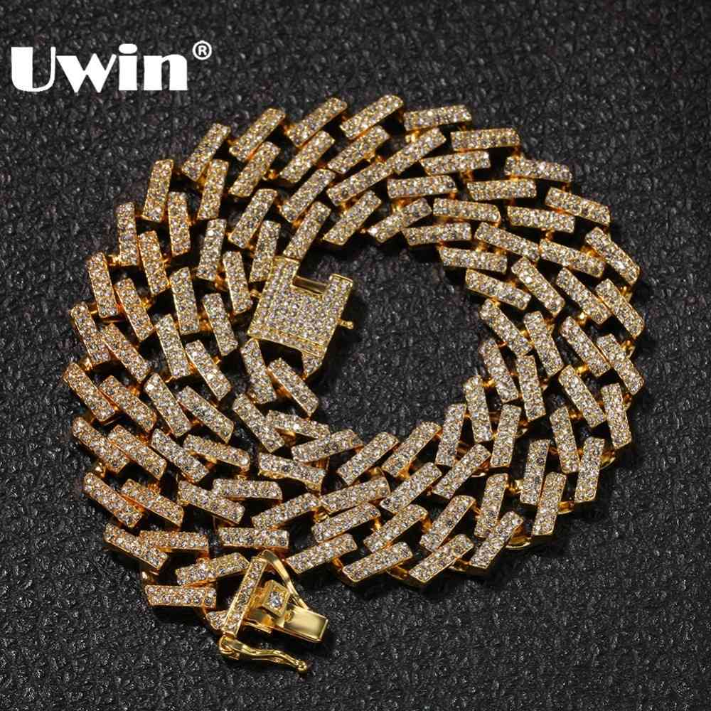 UWIN Drop Shipping Fashion Iced Prong Cuban Link Chains Necklaces 15mm Mutil-Colored Blue/Black Rhinestones Hiphop Jewelry Mens X0509
UWIN Drop Shipping Fashion Iced Prong Cuban Link Chains Necklaces 15mm Mutil-Colored Blue/Black Rhinestones Hiphop Jewelry Mens X0509