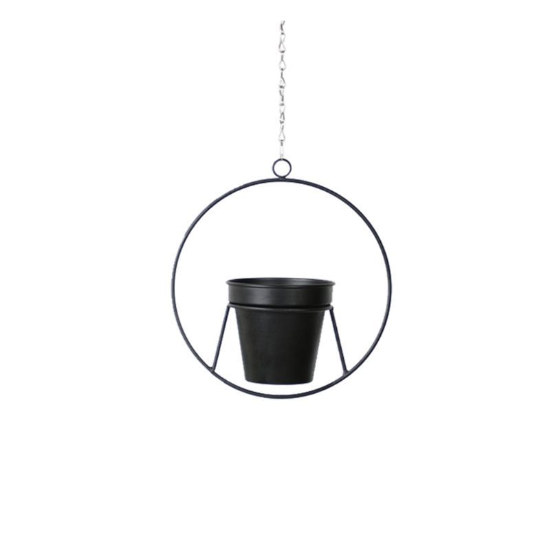 Metal Plant Hanger Chain Button Man Bloempot Plant Holder Tuin Balkon T8WB