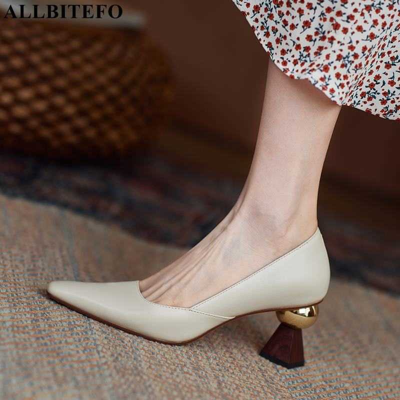 ALLBITEFO Exotic heel design soft genuine leather women heels shoes fashion sexy party wedding shoes high heels high heel shoes 210611, As picture
ALLBITEFO Exotic heel design soft genuine leather women heels shoes fashion sexy party wedding shoes high heels high heel shoes 210611, As picture