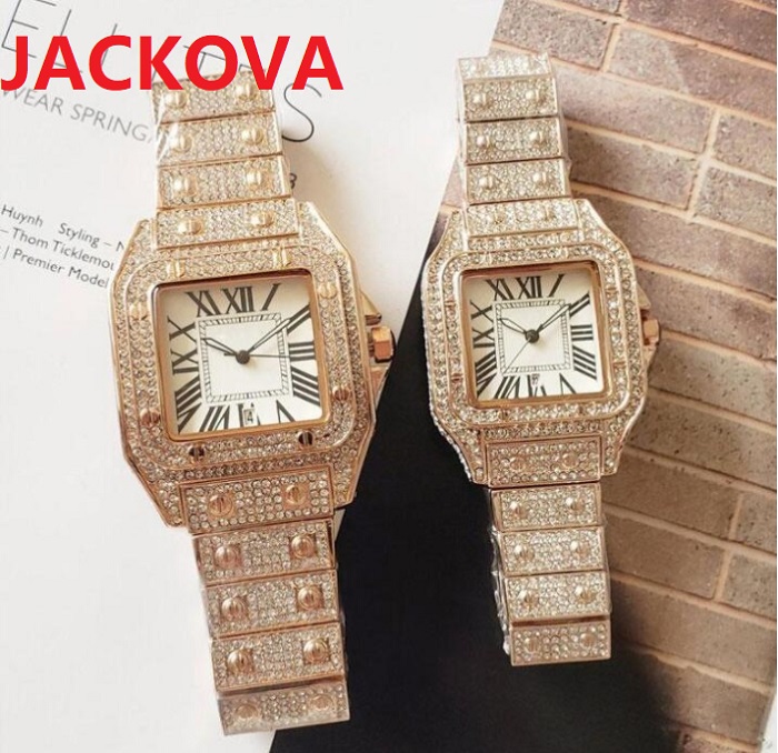 Fashion rose gold Stainless Steel Square Roman Dial Watches Mens womens Diamonds ring iced out dsigner quartz movement Watch Reloj, As pic
Fashion rose gold Stainless Steel Square Roman Dial Watches Mens womens Diamonds ring iced out dsigner quartz movement Watch Reloj, As pic
