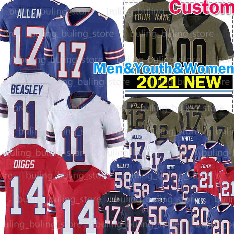 17 Josh Allen Football Jersey 14 Stefon Diggs 11 Cole Beasley TreDavious White Billes Matt Milano Dawson Knox Micah Hyde Gregory Rousseau Buffalos Poyer Dion Dawkins, Youth jersey
17 Josh Allen Football Jersey 14 Stefon Diggs 11 Cole Beasley TreDavious White Billes Matt Milano Dawson Knox Micah Hyde Gregory Rousseau Buffalos Poyer Dion Dawkins, Youth jersey