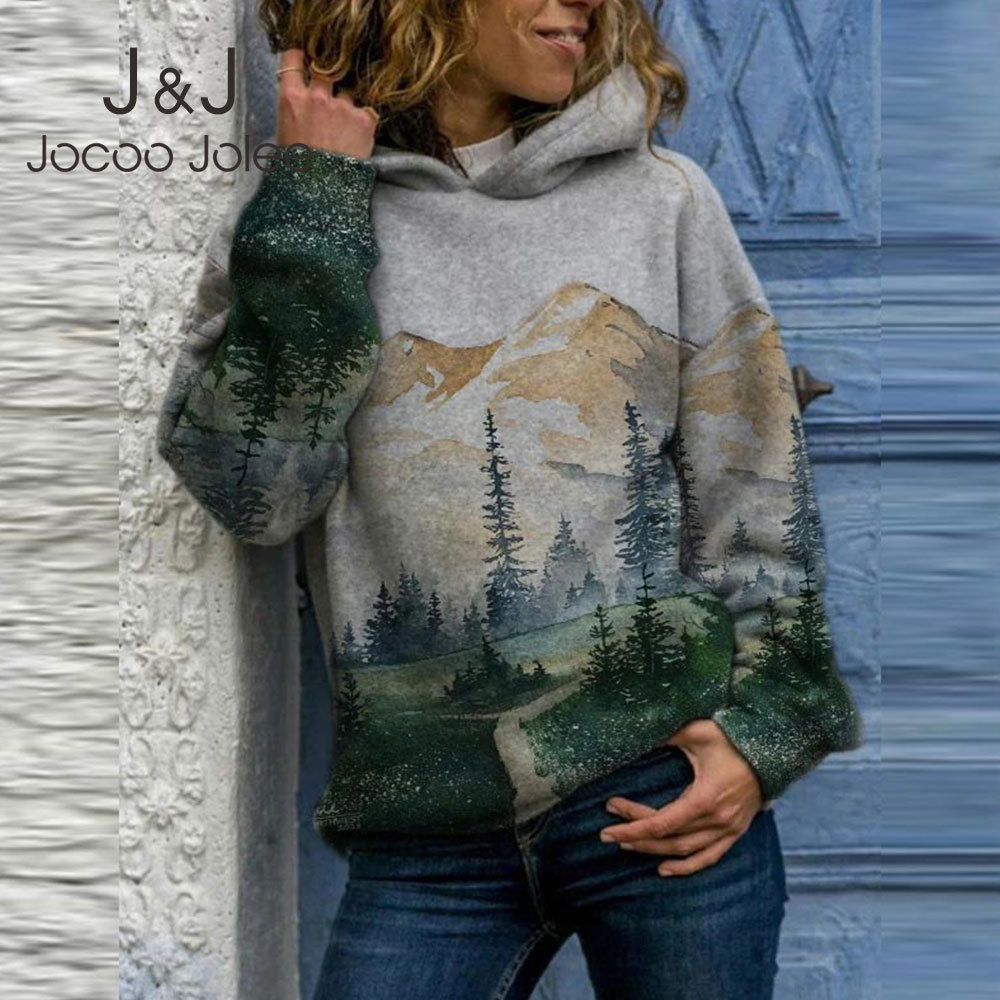 ELegant Mountain Printed Loose Hoodies Vintage Harajuku Hooded Sweatshirts Women Spring Casual Tracksuit Tops Oversized Pullover 210518
ELegant Mountain Printed Loose Hoodies Vintage Harajuku Hooded Sweatshirts Women Spring Casual Tracksuit Tops Oversized Pullover 210518
