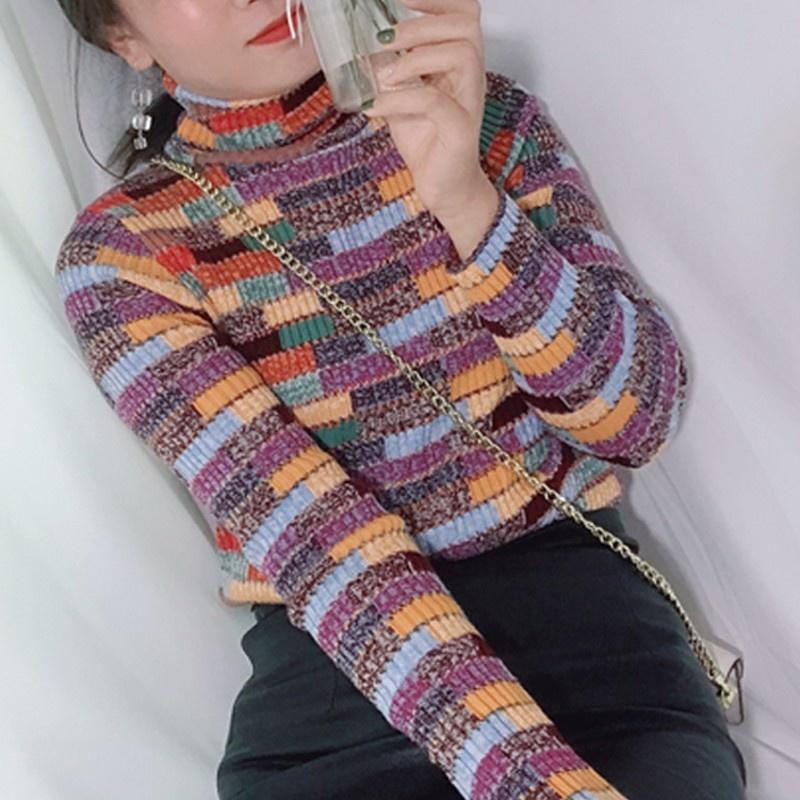 Women's Sweaters Brand Colorful Plaid Womens Winter Turtleneck Fashion Long Sleeve Stretchy Warm Slim Fit Female Knitted Pullover, White;black
Women's Sweaters Brand Colorful Plaid Womens Winter Turtleneck Fashion Long Sleeve Stretchy Warm Slim Fit Female Knitted Pullover, White;black