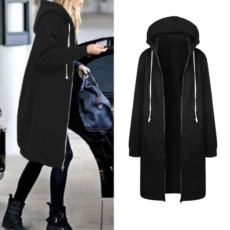 women's hoodies & sweatshirts ladies hoodie 2021 autumn casual long sweatshirt coat zip up outerwears hooded jacket winter pockets plus, Black
women's hoodies & sweatshirts ladies hoodie 2021 autumn casual long sweatshirt coat zip up outerwears hooded jacket winter pockets plus, Black