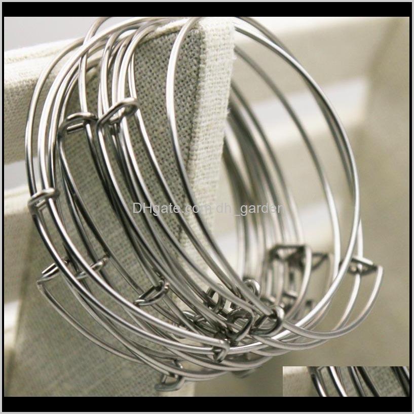 Bangle Bracelets Stainless Steel Expandable Wire Bangles Adt 6.0Cm 6.5Cm Kids Size 5.5Cm 5.0Cm For Jewelry Making Aab088 Drop Delivery 2021
Bangle Bracelets Stainless Steel Expandable Wire Bangles Adt 6.0Cm 6.5Cm Kids Size 5.5Cm 5.0Cm For Jewelry Making Aab088 Drop Delivery 2021