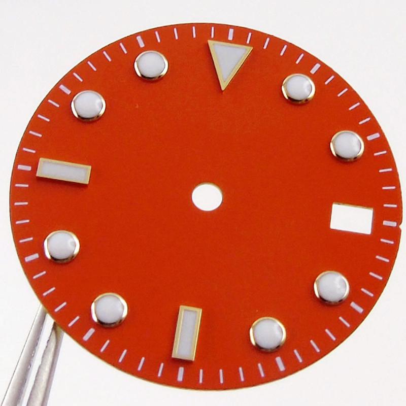 Repair Tools & Kits 28.5mm Orange Watch Dial Parts For MIYOTA 8215 ETA 2836 Mingzhu 2813 Automatic Movement Luminous Marks With Date
Repair Tools & Kits 28.5mm Orange Watch Dial Parts For MIYOTA 8215 ETA 2836 Mingzhu 2813 Automatic Movement Luminous Marks With Date