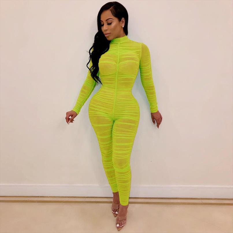 sheer mesh see through turtleneck womens romper long sleeve bandage pencil overalls casual party pleated playsuits, Black;white
sheer mesh see through turtleneck womens romper long sleeve bandage pencil overalls casual party pleated playsuits, Black;white
