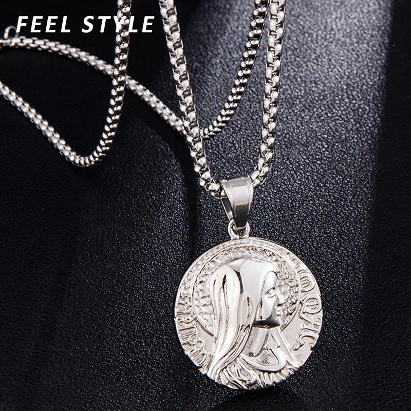 Pendant Necklaces Catholic Jewelry For Men 316L Stainless Steel Virgin Mary Head Necklace Women Religion Collares
Pendant Necklaces Catholic Jewelry For Men 316L Stainless Steel Virgin Mary Head Necklace Women Religion Collares