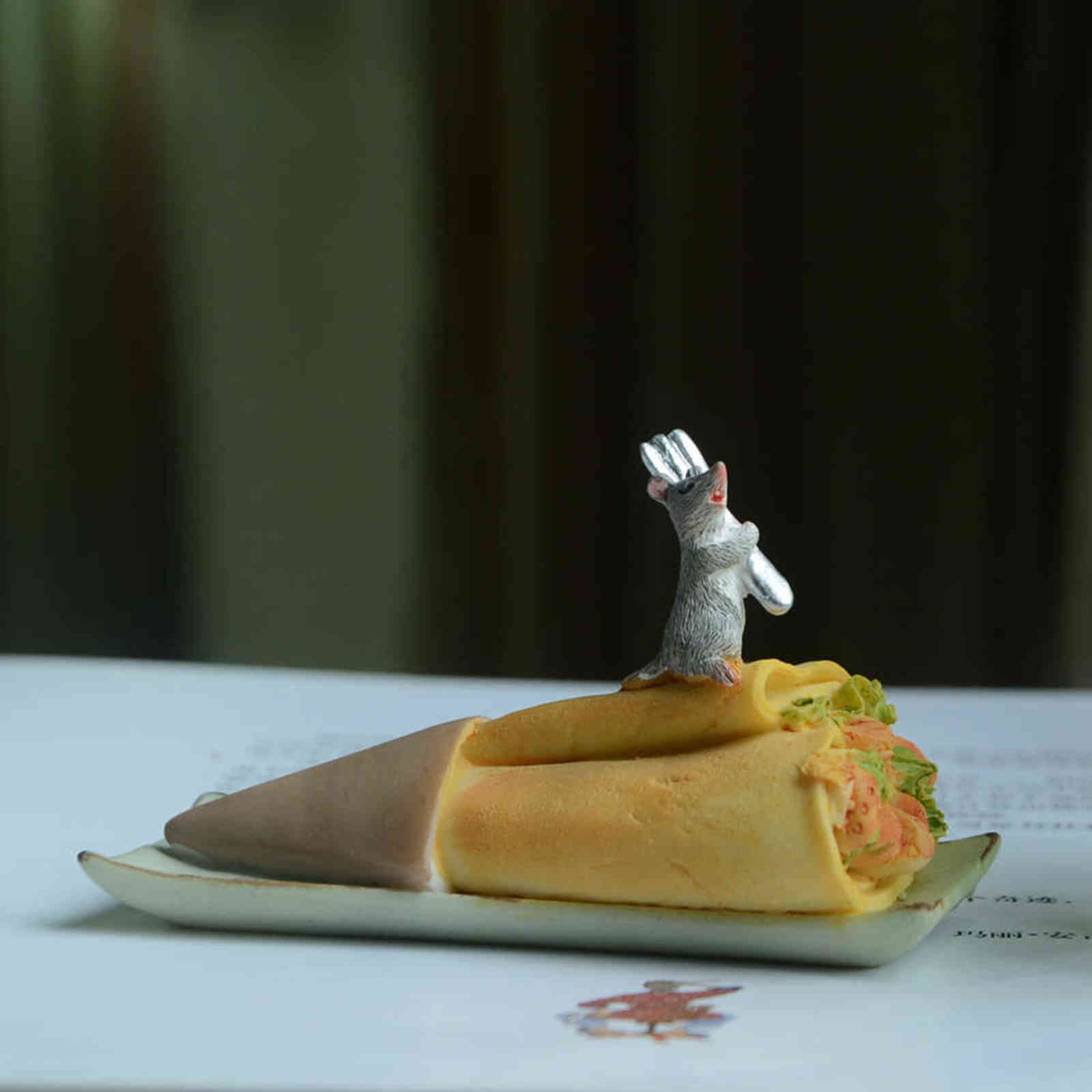 Cute Small Cat and Mice Resin Figurines for Home Decor Mouse Rat Ornaments Miniature Fairy Garden Animal Decoration Gril Gifts 211108