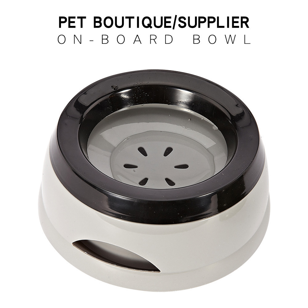 Cat Dog Floating Water Bowl Anti-Overflow Non-Wetting Pet Drinking Bowl Dogs Puppy Slow Feeder Dispenser Pet Leak Proof Dog Bowl