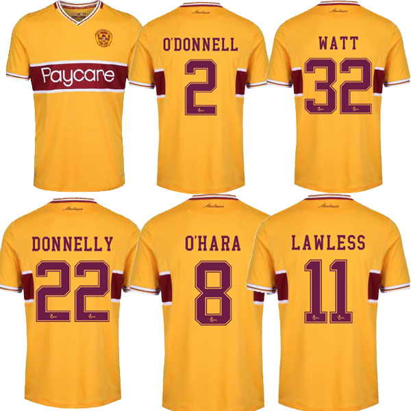 2021 Motherwell FC soccer Jerseys O'DONNELL 2 WATT 32 DONNELLY 22 O'HARA 8 CARROLL 3 GRIMSHAW 23 LAWLESS 11 21 22 JRSEY FOOTBALL SHIRTS, Black;yellow
2021 Motherwell FC soccer Jerseys O'DONNELL 2 WATT 32 DONNELLY 22 O'HARA 8 CARROLL 3 GRIMSHAW 23 LAWLESS 11 21 22 JRSEY FOOTBALL SHIRTS, Black;yellow
