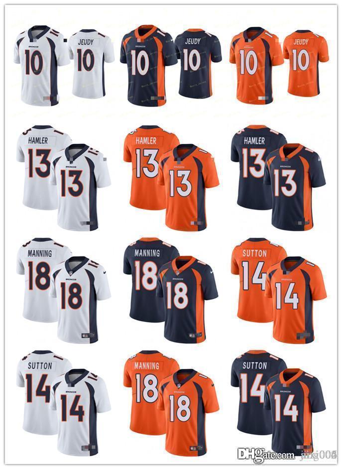 Mens Womens Youth DenverBroncos10 Jerry Jeudy 18 Peyton Manning 13 KJ Hamler 14 Courtland Sutton Orange Football Jerseys, Black;red
Mens Womens Youth DenverBroncos10 Jerry Jeudy 18 Peyton Manning 13 KJ Hamler 14 Courtland Sutton Orange Football Jerseys, Black;red