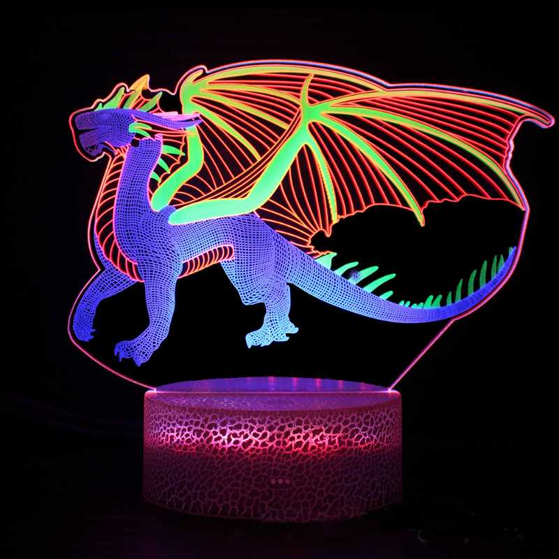 Night Lights Dinosaur Toys 3D Light Lamp Toy With 16 Color Changes Gifts For Boys Kids Bedroom Decor
Night Lights Dinosaur Toys 3D Light Lamp Toy With 16 Color Changes Gifts For Boys Kids Bedroom Decor