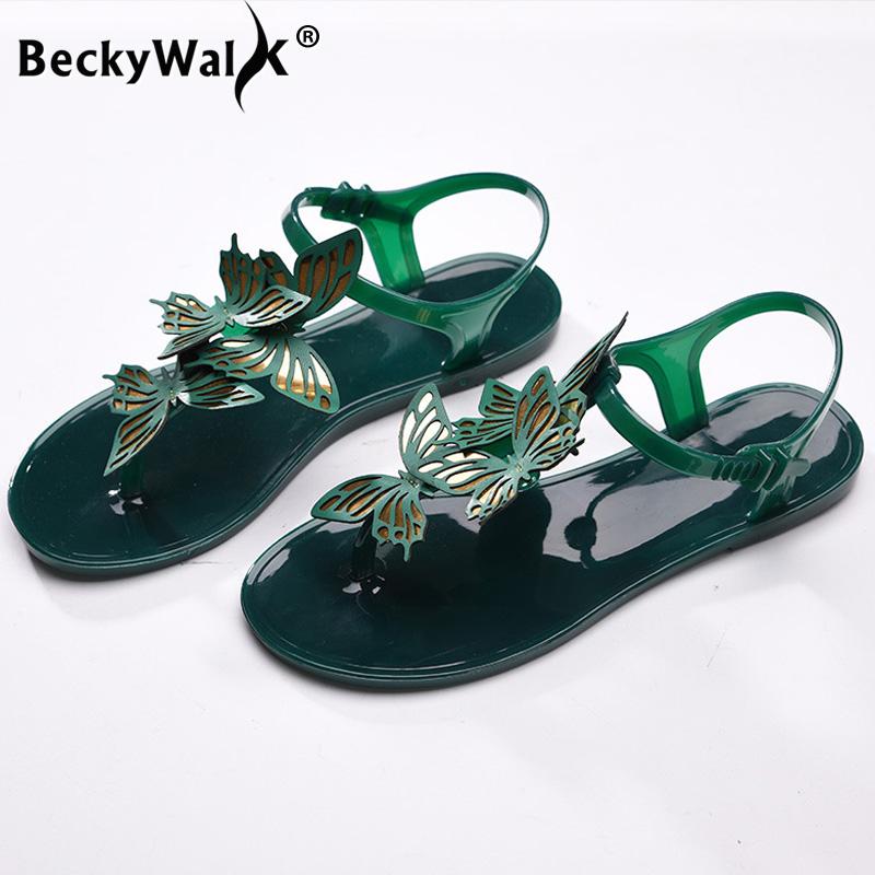 Sandals 2021 Summer Women Jelly Shoes Sweet Butterfly Flat Beach Woman Flip Flop Sandalia Feminina WSH3545, Black
Sandals 2021 Summer Women Jelly Shoes Sweet Butterfly Flat Beach Woman Flip Flop Sandalia Feminina WSH3545, Black