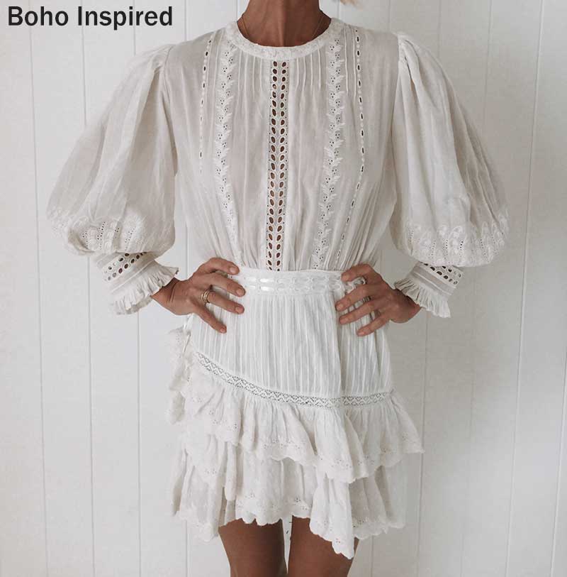 2021boho inspired lorelei tiered white party dress embroidery ruffle dress women o-neck lantern sleeve mini cotton boho dress 2021, Black;gray
2021boho inspired lorelei tiered white party dress embroidery ruffle dress women o-neck lantern sleeve mini cotton boho dress 2021, Black;gray