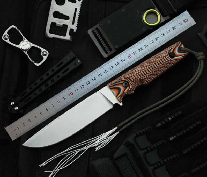 1Pcs New Survival Straight Knife D2 Satin Drop Point Blade Full Tang G-10 Handle Outdoor Fixed Blade Knives With Kydex
1Pcs New Survival Straight Knife D2 Satin Drop Point Blade Full Tang G-10 Handle Outdoor Fixed Blade Knives With Kydex