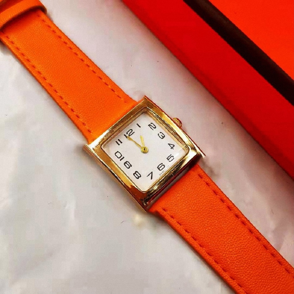 2021 Fashoin style square designs women watch orange quartz movement high quality leather dress watches lady clock montre de luxe with box, R6
2021 Fashoin style square designs women watch orange quartz movement high quality leather dress watches lady clock montre de luxe with box, R6