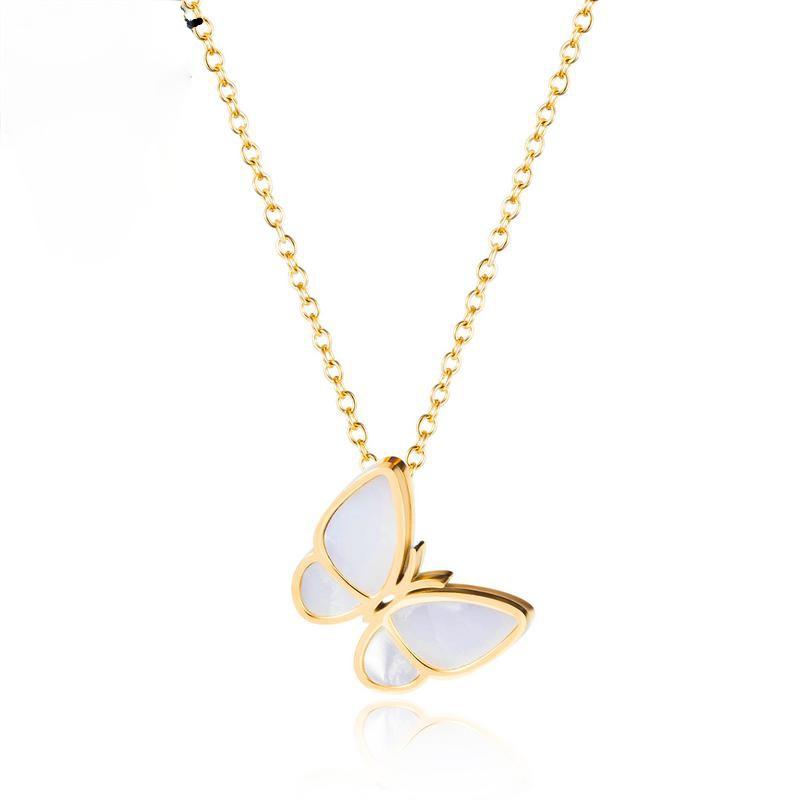 Pendant Necklaces Ladies Necklace Butterfly Female Clavicle Chain Design Temperament Stainless Steel Ins
Pendant Necklaces Ladies Necklace Butterfly Female Clavicle Chain Design Temperament Stainless Steel Ins