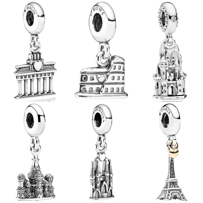 Berlin Brandenburg Gate Roman Colosseum Eiffel Tower Pendant Beads 925 Sterling Silver Charms Fit fashion Bracelet DIY Jewelry
Berlin Brandenburg Gate Roman Colosseum Eiffel Tower Pendant Beads 925 Sterling Silver Charms Fit fashion Bracelet DIY Jewelry