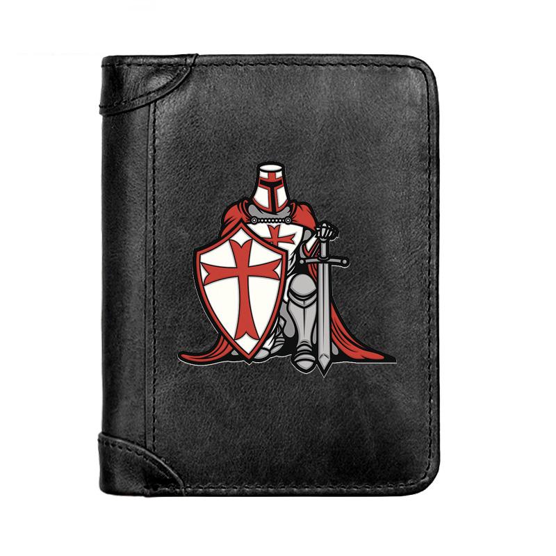 Wallets Knights Templar Genuine Leather Wallet Classic Men Business Pocket Slim Card Holder Male Short Purses Gifts, Black
Wallets Knights Templar Genuine Leather Wallet Classic Men Business Pocket Slim Card Holder Male Short Purses Gifts, Black