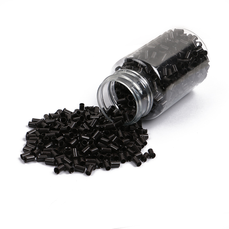 1000pcsBottle 28 30 34 40mm Copper Bell Flare Micro Beads Ring Links Tube Human Hair Extensions Tools