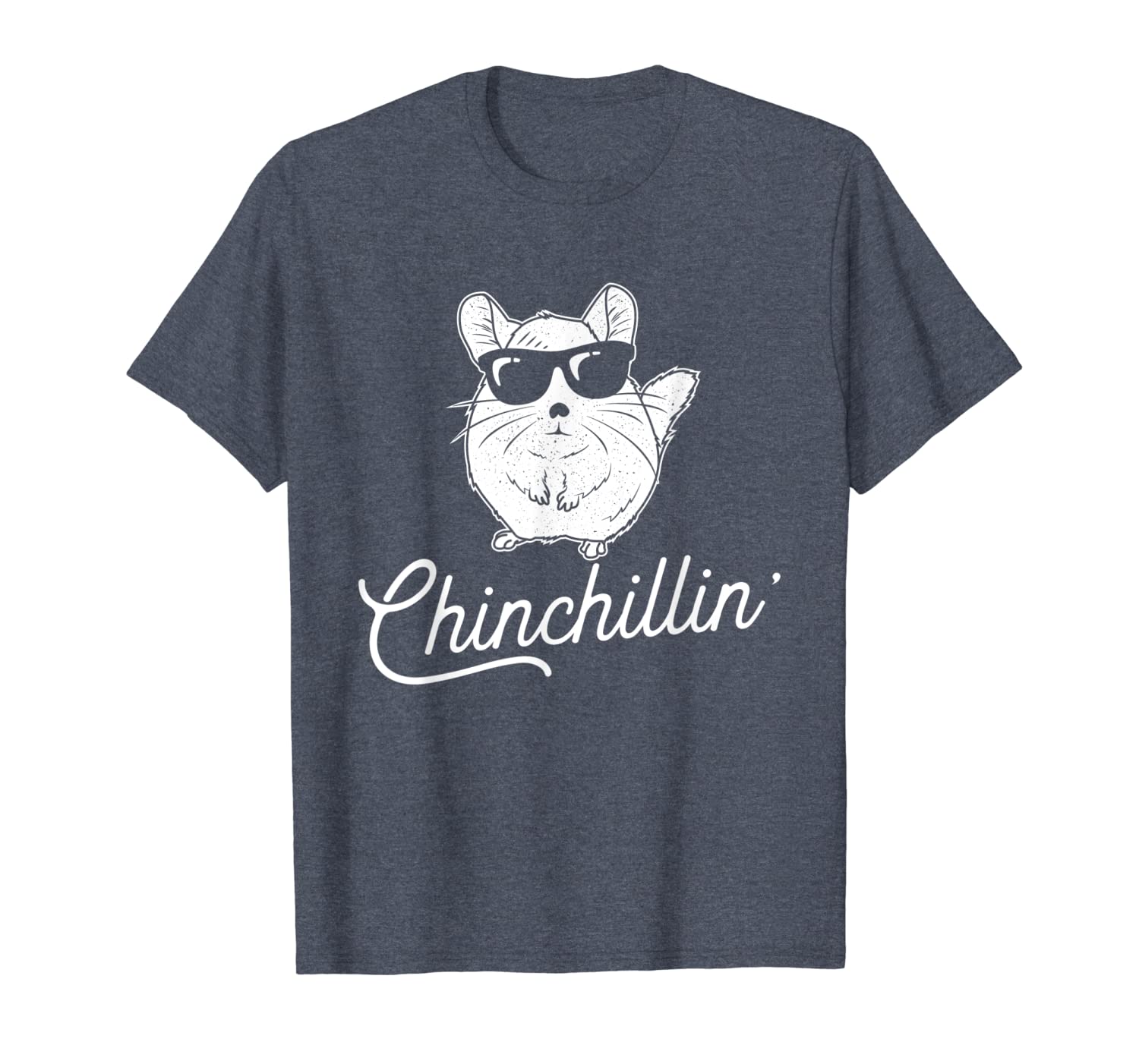 chinchillin' - funny chinchilla lovers t-shirt, White;black