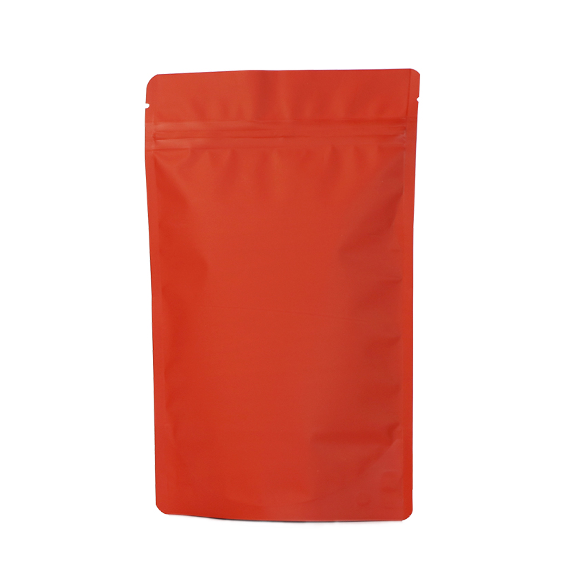 Stand up Thick Matte Red Aluminum Foil Zip Lock Bags Resealable Ground Coffee Powder Nuts Tea Snack Chocolate Wedding X-mas Gifts Logo Printing Packag