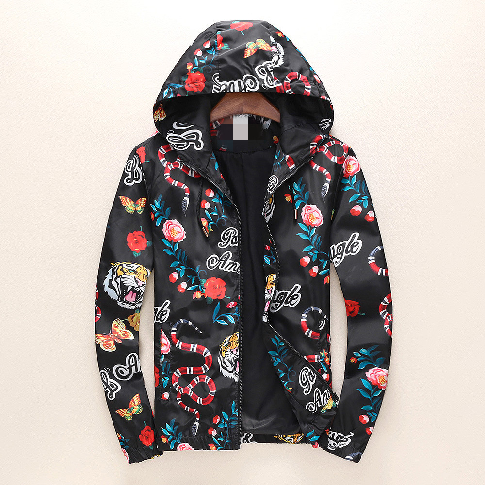 Men Jacket Autumn snake and moon printed Jacket Sport Hip Hop Outdoor Windbreaker Men Coat Trend Brand Zipper Hooded tops jackets, Black;brown
Men Jacket Autumn snake and moon printed Jacket Sport Hip Hop Outdoor Windbreaker Men Coat Trend Brand Zipper Hooded tops jackets, Black;brown