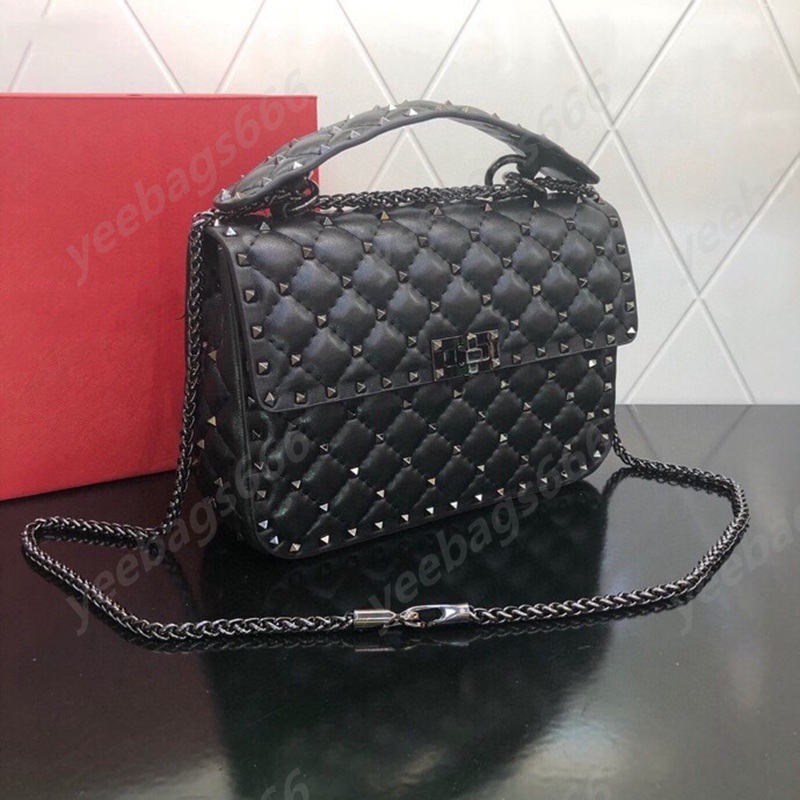 Evening Bags Classical designer bag high quality women shoulder rivet handbag purse nice purse chain clutch fanny bag, 20cm
Evening Bags Classical designer bag high quality women shoulder rivet handbag purse nice purse chain clutch fanny bag, 20cm