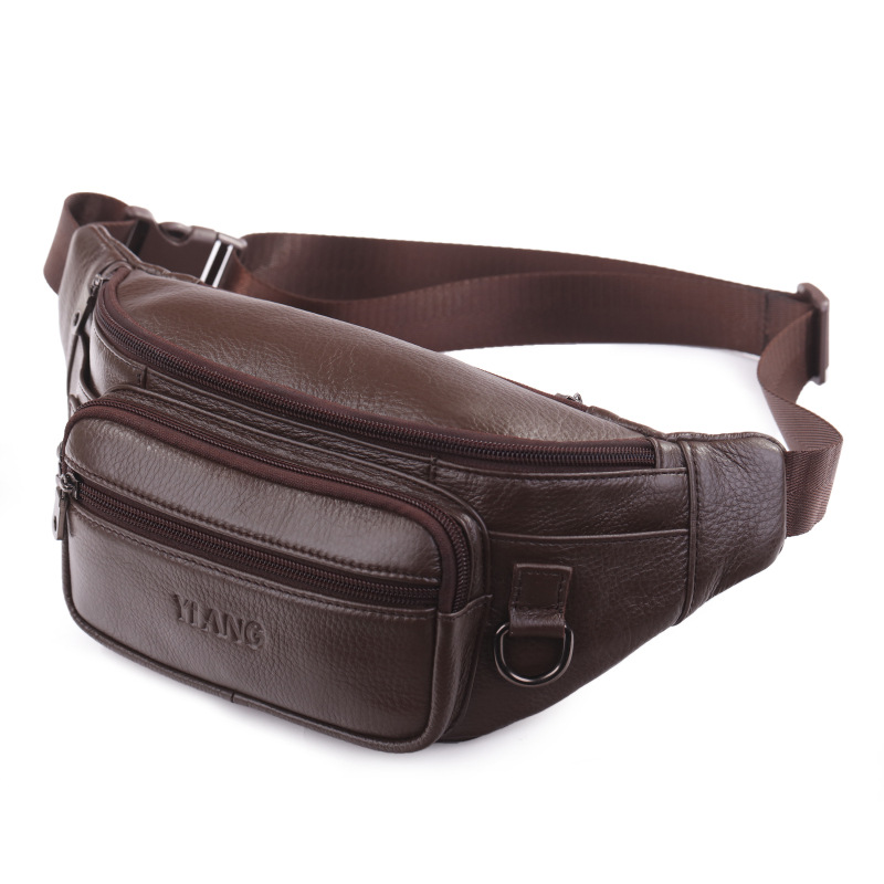 Men Waist Bag Casual Genuine Leather Fanny Quality Cowhide Fanny Packs Male Sling Messenger for phone, Black
Men Waist Bag Casual Genuine Leather Fanny Quality Cowhide Fanny Packs Male Sling Messenger for phone, Black