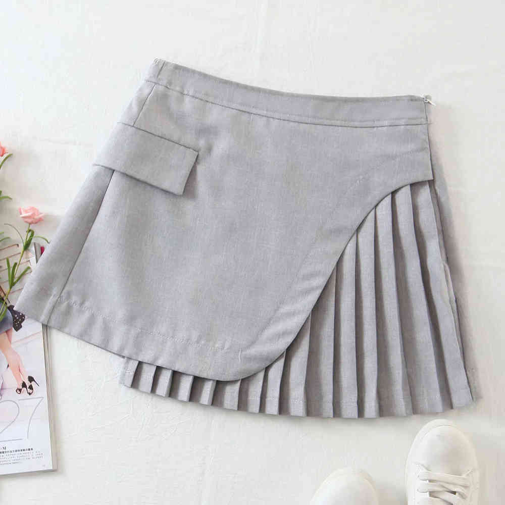 BBWM Summer Women Skirt Fashionable High Waist Irregular Skirts Women Cute Sweet Girls Dance Mini Skirt 210520, Gray
BBWM Summer Women Skirt Fashionable High Waist Irregular Skirts Women Cute Sweet Girls Dance Mini Skirt 210520, Gray