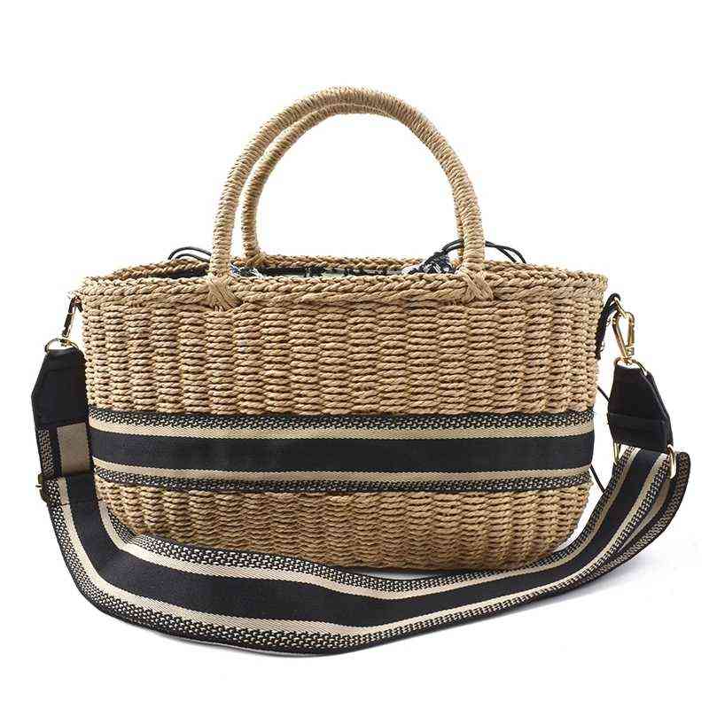Shoulder Bags Luxury Straw Bag Summer Women Handbags the Woven Bucket-shaped Beach Designer 1213
Shoulder Bags Luxury Straw Bag Summer Women Handbags the Woven Bucket-shaped Beach Designer 1213