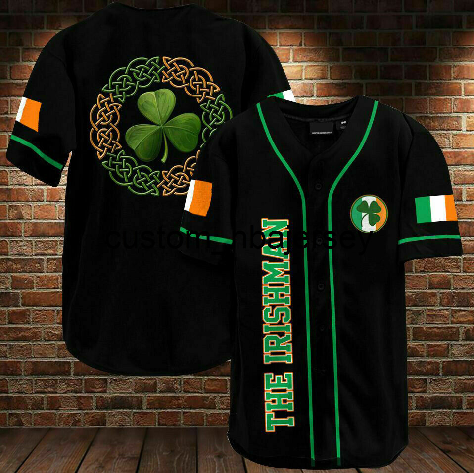 Custom IRISH THE IRISHMAN ALL OVER Stitch Baseball Jersey Stitch Any Name Number Men Women Youth baseball jerseys, Black 
Custom IRISH THE IRISHMAN ALL OVER Stitch Baseball Jersey Stitch Any Name Number Men Women Youth baseball jerseys, Black