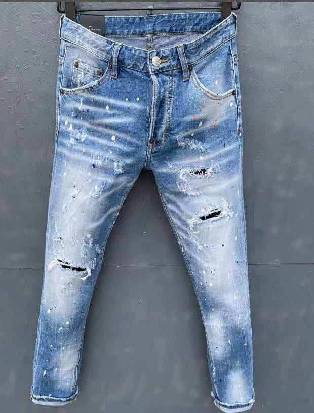 2021 latest listing skinny Mens Jeans ripped holes Motorcycle Biker Denim pants Men Brand fashion Designer Hip Hop Straight leg, Picture color
2021 latest listing skinny Mens Jeans ripped holes Motorcycle Biker Denim pants Men Brand fashion Designer Hip Hop Straight leg, Picture color