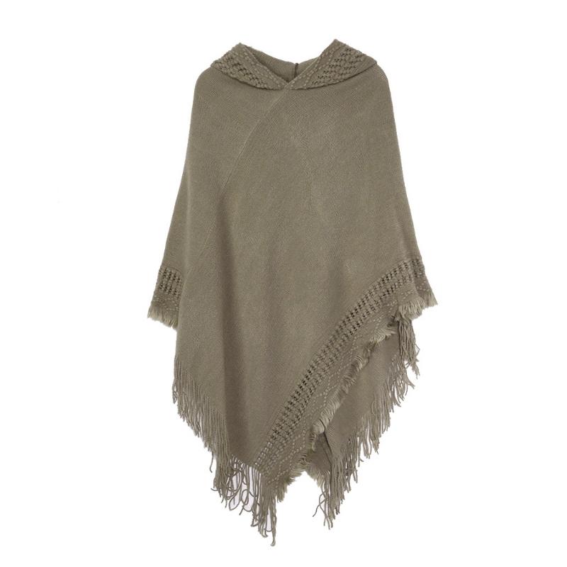 Hats, Scarves & Gloves Sets Women Winter Knit Hooded Poncho Cape Crochet Fringed Tassel Shawl Wrap Sweater
Hats, Scarves & Gloves Sets Women Winter Knit Hooded Poncho Cape Crochet Fringed Tassel Shawl Wrap Sweater