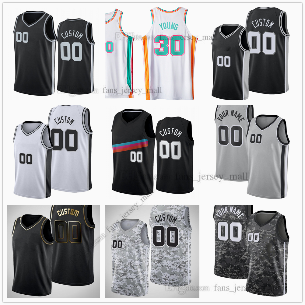 Custom Printed 75th City Basketball Jerseys White 4 Derrick Dejounte 5 Murray 34 Jock Landale 33 Tre Jones 31 Keita Bates-Diop 15 Joe Wieskamp 18 Devontae Cacok jeresy
Custom Printed 75th City Basketball Jerseys White 4 Derrick Dejounte 5 Murray 34 Jock Landale 33 Tre Jones 31 Keita Bates-Diop 15 Joe Wieskamp 18 Devontae Cacok jeresy