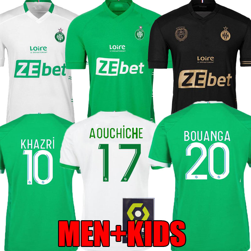 

21 22 as Saints-Étienne soccer jersey home away third 2021 2022 etienne maillot de foot asse KHAZRI AOUCHICHE BOUANGA HAMOUMA ABI CAMARA adult kids kit football shirts