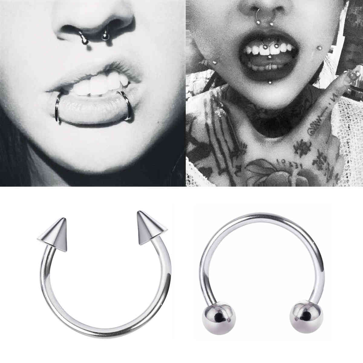 2PCS Circular Horseshoe Ring for Women Men Stainless Steel Lips Nose Hoops Nipple s Tragus Piercing Unisex Body Jewelry J0610
2PCS Circular Horseshoe Ring for Women Men Stainless Steel Lips Nose Hoops Nipple s Tragus Piercing Unisex Body Jewelry J0610
