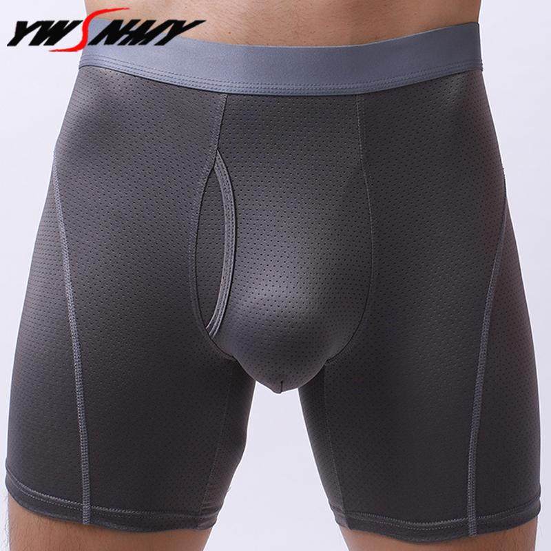 Underpants Men's Long Boxer Underwear Eur Size Male Panties Breathable Sexy Mesh U Convex Design Boxershorts Men Long-leg Sports, Black;white
Underpants Men's Long Boxer Underwear Eur Size Male Panties Breathable Sexy Mesh U Convex Design Boxershorts Men Long-leg Sports, Black;white
