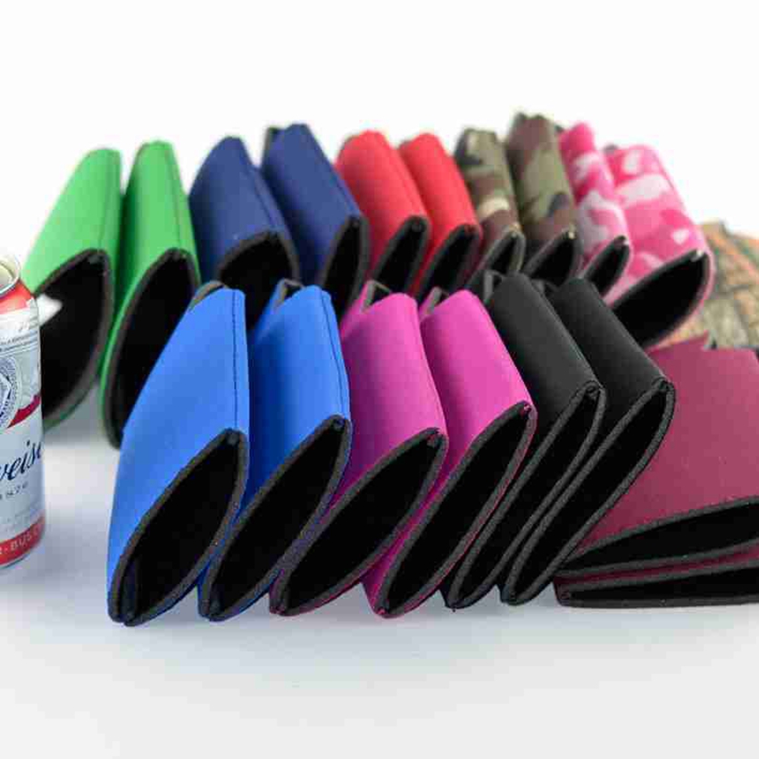 Insulators Neoprene Beverage Collapsible Cola Soda Bottle Koozies Stubby Holders Beer Cooler Bags Can Sleeve CYZ2633 200Pcs Free shipping