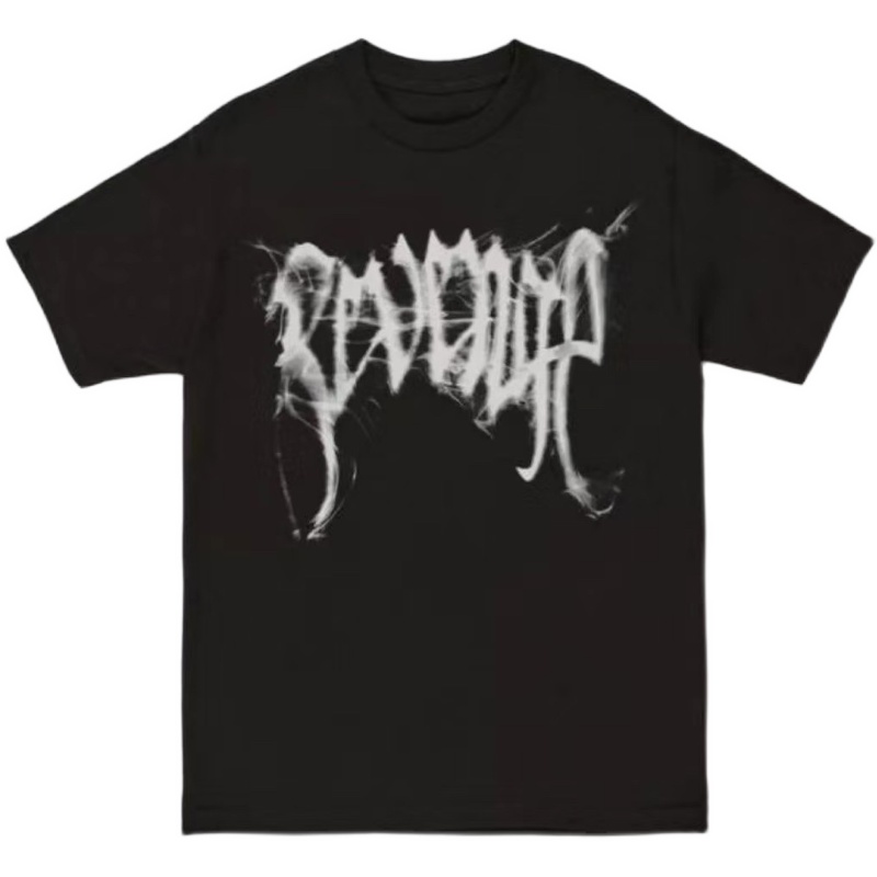 Mens Designer T Shirts REVENGE Tee Smoke Skull Print Short Sleeve T-shirt High Street Casual, Black
Mens Designer T Shirts REVENGE Tee Smoke Skull Print Short Sleeve T-shirt High Street Casual, Black