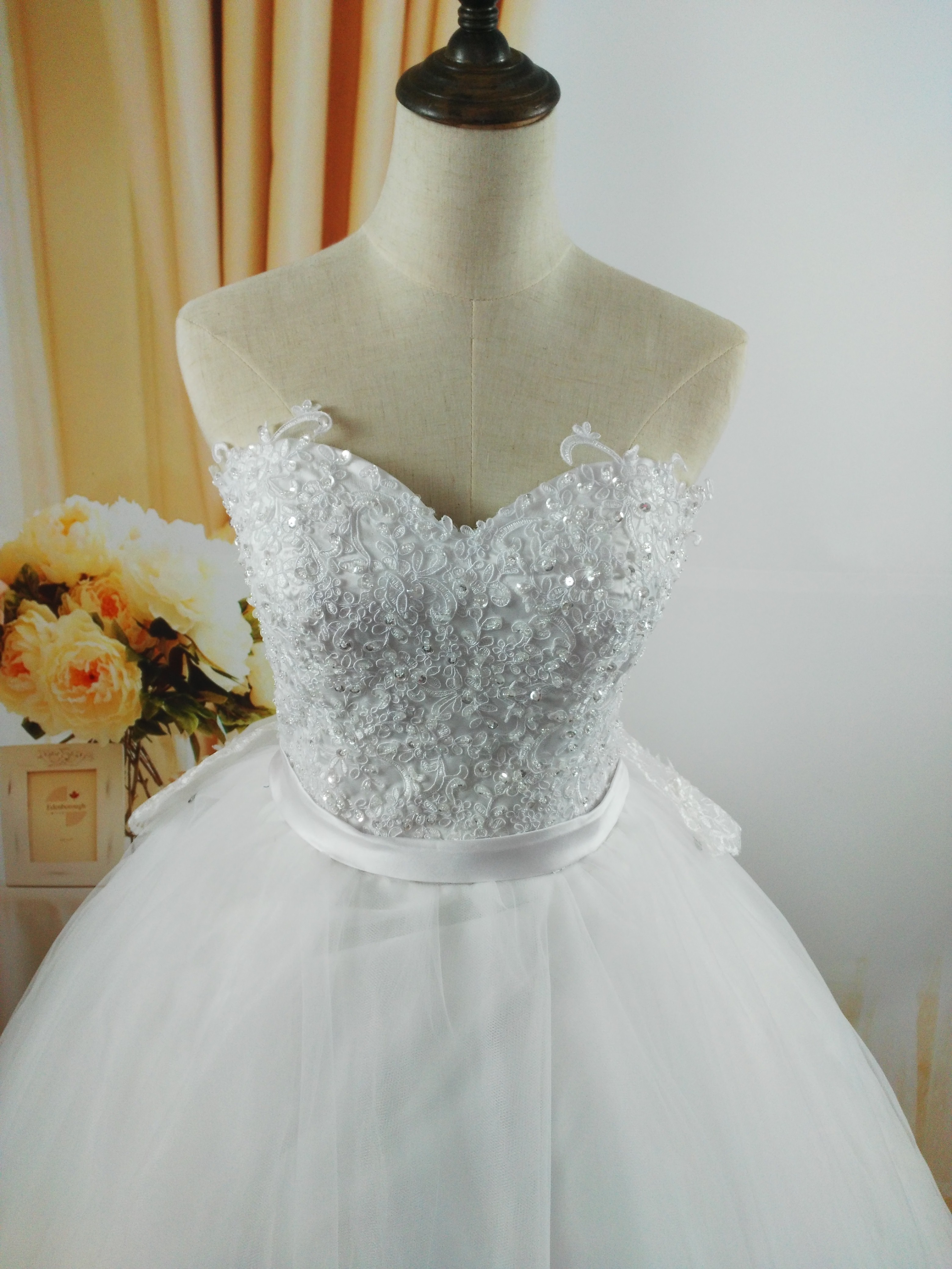 ZJ9008 High Quality Sequins Strapless Fashion White Ivory Brides Dresses Wedding Dress Bride Floor Length plus size maxi formal 2-26W