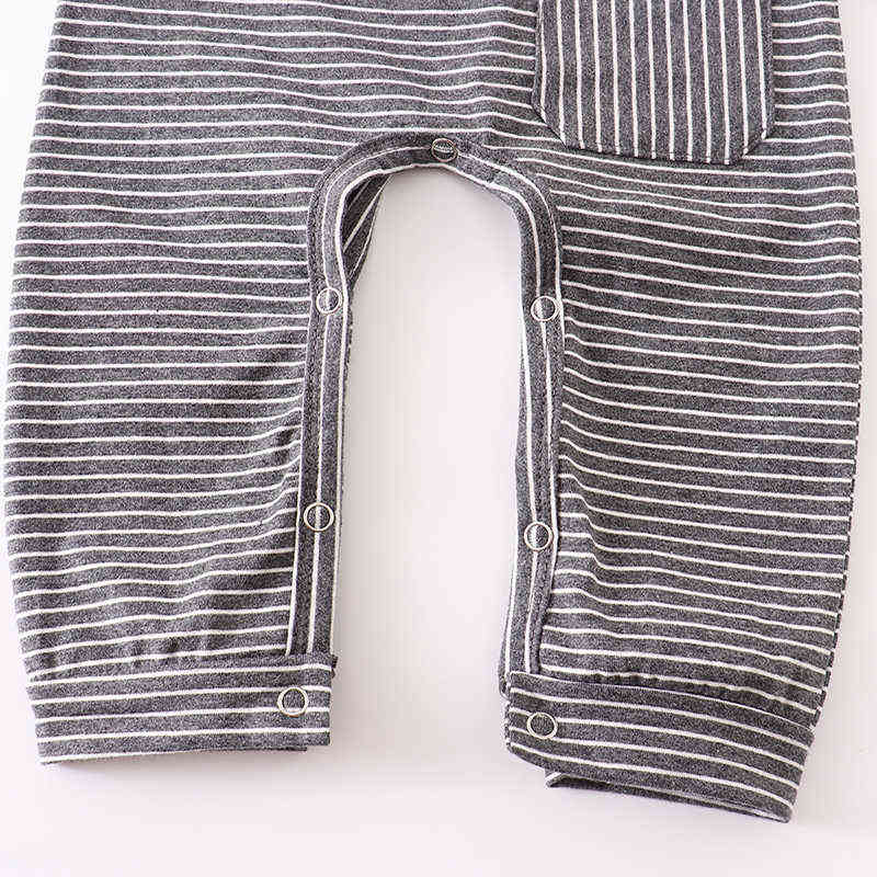 Newborn Baby Boys Clothes Long Sleeve Stripe Baby Girls Romper Cotton Infant Toddler Jumpsuit Pajamas Autumn New born Clothing G1221