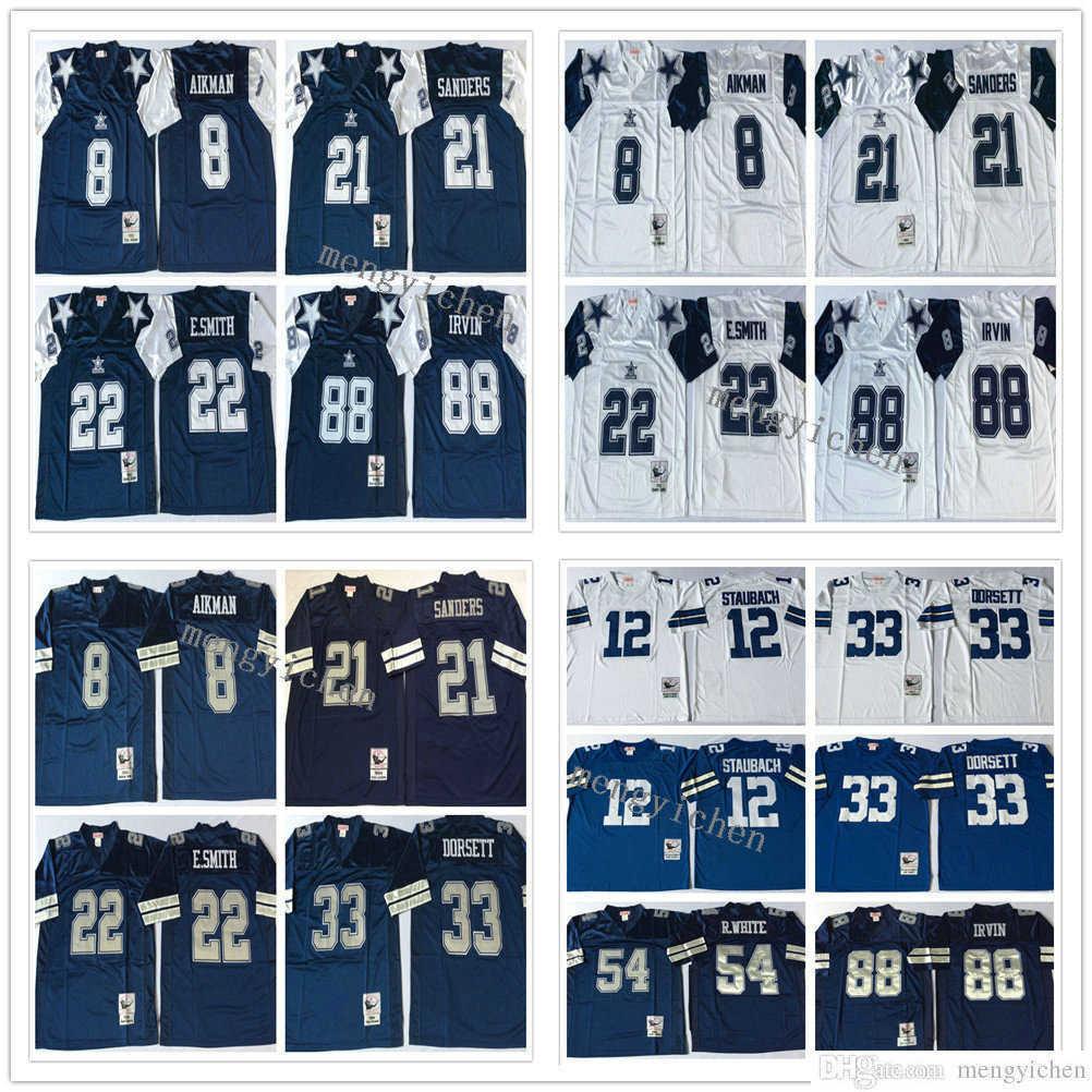 NCAA Men Football 8 Troy Aikman 12 Roger Staubach 21 Deion Sanders 22 Emmitt Smith 33 Tony Dorsett 88 Michael Irvin Jerseys Vintage, Blue
NCAA Men Football 8 Troy Aikman 12 Roger Staubach 21 Deion Sanders 22 Emmitt Smith 33 Tony Dorsett 88 Michael Irvin Jerseys Vintage, Blue