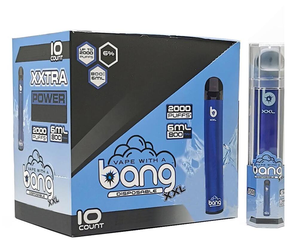 Bang XXL E-cigarettes Disposable Vapes Pen Device 650mAh Batterys 6ml Pods prefilled Vapor BangXL puffbar plus xxl max double air bar lux bang promax
Bang XXL E-cigarettes Disposable Vapes Pen Device 650mAh Batterys 6ml Pods prefilled Vapor BangXL puffbar plus xxl max double air bar lux bang promax