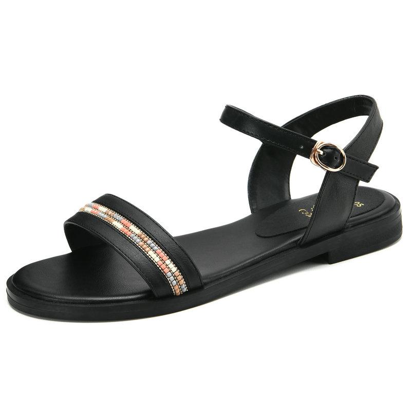 Women Sandals Genuine Leather Girl's Shoes Buckle Summer Ladies Comfortable Falt Casual Woman Big Size 43, Beige
Women Sandals Genuine Leather Girl's Shoes Buckle Summer Ladies Comfortable Falt Casual Woman Big Size 43, Beige