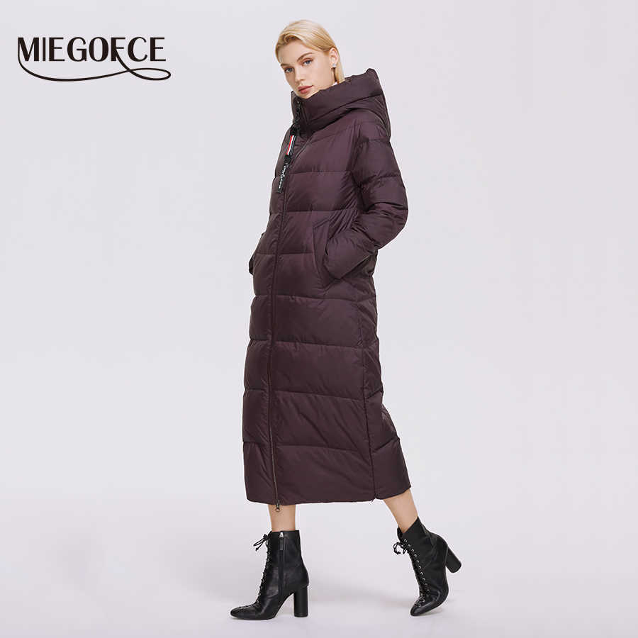 MIEGOFCE Winter Women Outwear Parka Super Long Warm And Windproof Zipper Cotton Coat Jackets Manteau Femme D21679 211011
