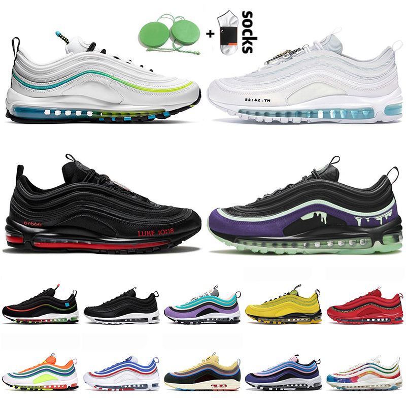Satan 97 Running Shoes Men Women Jesus Halloween 97s Triple Black White Worldwide GYM RED Sean Wotherspoon Tie Dye Chicago Pink Trainers Sneakers, Original box
Satan 97 Running Shoes Men Women Jesus Halloween 97s Triple Black White Worldwide GYM RED Sean Wotherspoon Tie Dye Chicago Pink Trainers Sneakers, Original box