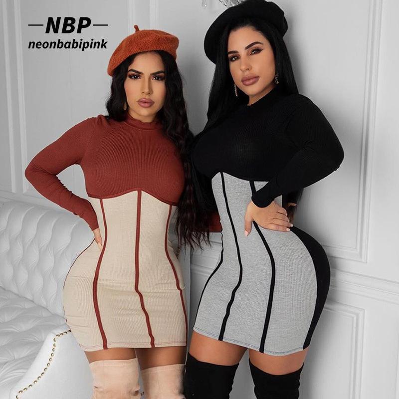 Casual Dresses NEONBABIPINK Sexy Long Sleeve Dress Women Fall Winter 2021 Ribbed Knitted Patchwork Bodycon Mini Red Black N83-CZ28
Casual Dresses NEONBABIPINK Sexy Long Sleeve Dress Women Fall Winter 2021 Ribbed Knitted Patchwork Bodycon Mini Red Black N83-CZ28