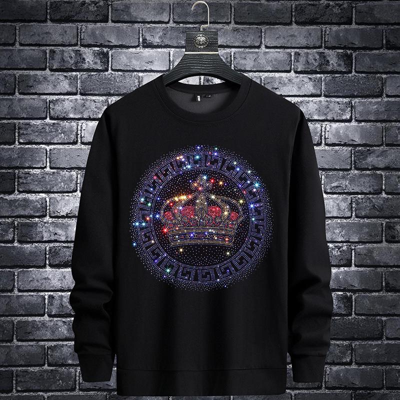 Rhinestones 2021 Crown Men Hoodie Sweatshirt Fashion Streetwear Slim Full Pullover O Neck Cotton Mens Autumn Clothes 7XL Men's Hoodies & Swe, Black
Rhinestones 2021 Crown Men Hoodie Sweatshirt Fashion Streetwear Slim Full Pullover O Neck Cotton Mens Autumn Clothes 7XL Men's Hoodies & Swe, Black